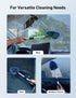 AstroAI Windshield Cleaner Tool, Car Interior Detailing Cleaning Kit with Extendable Handle and 4 Reusable Microfiber Pads, Auto Glass Wiper Brush...