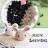 TOAOB 150pcs 10mm Black Plastic Safety Eyes Crafts Safety Eyes with 150pcs Washers for Stuffed Animals Amigurumis Crochet Bears Doll Making...