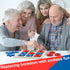 Jumbo Wooden Tic Tac Toe Game Dementia Activities for Alzheimers Seniors with Matching and Puzzle Templates XO Chess Board Game for Elderly Engagi...