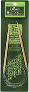 Clover Takumi Bamboo Circular 48-Inch Knitting Needles, Size 10...