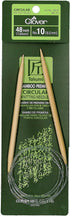 Clover Takumi Bamboo Circular 48-Inch Knitting Needles, Size 10...