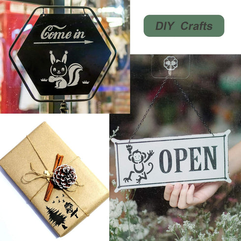 20PCS Animals Stencils Reusable, ULENDIS Rabbit Squirrels Giraffes Lions Elephants Painting Template, Plastic Drawing Template for DIY Crafts Pain...