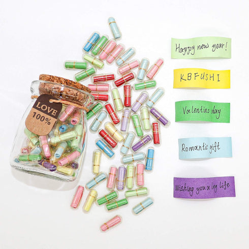 Capsule Letters Message in a Bottle - Cute Things Gifts for Boyfriend/Girlfriend - Love Letter for Anniversary, Birthday,Valentines Day, Mother's ...