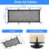 Cable Management Net Under Desk Kit, ZZM Privacy Mesh Cable Manager Flexible Under Desk Wire Net Large Capacity Cord Organizer Net for Office,Stan...