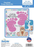 Janlynn Baby Footprints Counted Cross Stitch Kit, Pink, Purple, White...