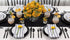 Solino Home Linen Black Table Runner 72 Inches Long - 100% Pure Linen Hemstitch Table Runner 14 x 72 Inch for Dresser, Dining, Summer, Fall, Hallo...
