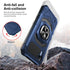 for Cricket Debut S2 Case, Att Calypso 4 Case with Tempered Glass Screen Protector,Ring Kickstand,Military Grade Heavy Duty Shockproof Protective ...