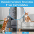 Cat Scratch Furniture Protector, Sofa Protectors from Cats, 8 Pack Cat Anti Scratch Furniture Protectors with 50 Twist Pins for Table, Clear Cat S...