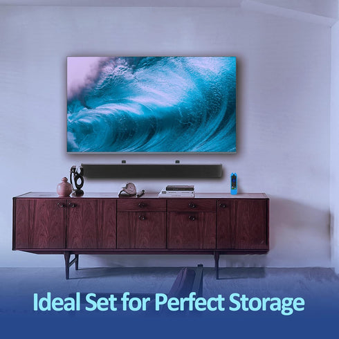 Soundbar Wall Mount Holder - Wall Mount Bracket for Roku Streambar,Roku Smart Soundbar, Mounted Beside or Under TV,Wall Mount Shelf for Roku, with...