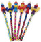 beacon-ridge Fidget Pencil Toppers on Pencil, Set of 6 (3 Wing Nuts and 3 Nuts'n Bolts), Colors Vary...