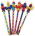 beacon-ridge Fidget Pencil Toppers on Pencil, Set of 6 (3 Wing Nuts and 3 Nuts'n Bolts), Colors Vary...