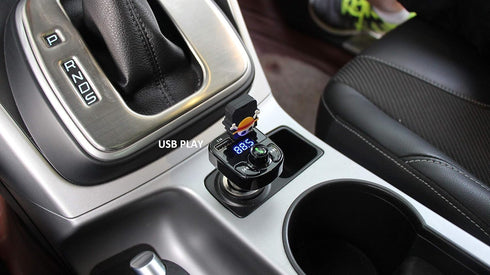 Handsfree Call Car Charger,Wireless Bluetooth FM Transmitter Radio Receiver,Mp3 Audio Music Stereo Adapter,Dual USB Port Charger Compatible for Al...