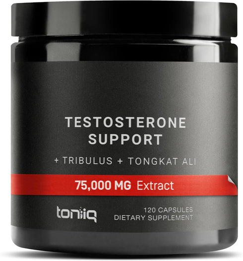 Elite T Formula: 75,000mg Power Capsules - Enhanced with Tribulus (95% Saponins), 200:1 Tongkat Ali, 30:1 Fadogia, 25% Withanolides Ashwagandha - ...
