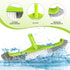 Pool Brush,17.5" Curved Edge Pool Brushes Head for Cleans Pool Swimming Walls, Tiles & Floors, Premium Nylon Bristles with EZ Clips...
