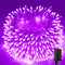 SANJICHA Purple Extra-Long 66FT 200 LED Halloween Lights for Indoor/Outdoor, Super Bright 8 Lighting Modes Plug in String Lights for Halloween Dec...