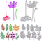 Flower Metal Cutting Dies, 11PCS 3D Flower Die Cuts Flower Leaves Embossing Stencils for Card Making Wildflowers Cutting Die Flower Craft Dies Cut...