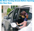 Car SUV Side View Mirror Wide Angle Blind Spot Mirror Auto Exterior Rearview Mirrors With Convex Clean Surface Stick on B-Pillar for Rear Seat Pas...