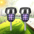 Solar Bug Zapper Outdoor Mosquito Zapper Mosquito Killer Lamp for Patio Backyard Garden Pathway Insect Mosquito Repellent Purple and White Light (...