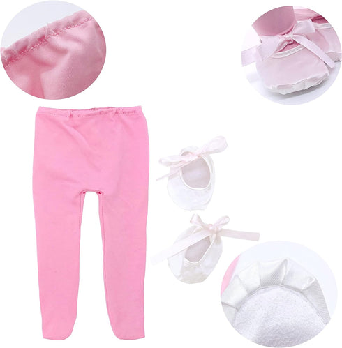 18" Doll Clothes Ballet Ballerina Outfits 5pcs Dance Dress for American OG Girl 18 Inch Doll Accessories Sets Doll Clothes Gifts...