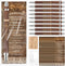 18 Sets Rustic Bridal Shower Wedding Favors Bulk Bamboo Pens with Thank You Retro Bookmarks Ballpoint Pen Happily Ever After Guest Book Pens for W...