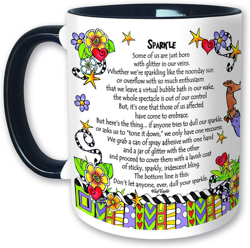 Suzy Toronto Sparkle Mug, Multicolor...