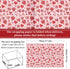 JarThenaAMCS 12 Sheets Valentine's Day Wrapping Paper Groovy Hippie Gift Wrap Paper Bulk Folded Flat Red Pink DIY Craft Art Paper for Birthday Wed...