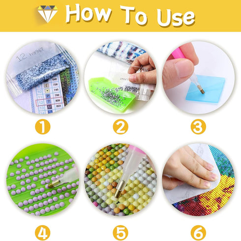 SKRYUIE 5D Diamond Painting Skeleton Full Drill, Paint with Diamond Art Kits for Adults Rose, DIY Skull Flower Painting by Number Kits Cross Stitc...