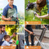 Garden Hose Nozzle, Water Hose Nozzle Spray, Heavy Duty Water Spray Gun High Pressure Washer Sprayer with 8 Patterns, Suitable for Watering Garden...