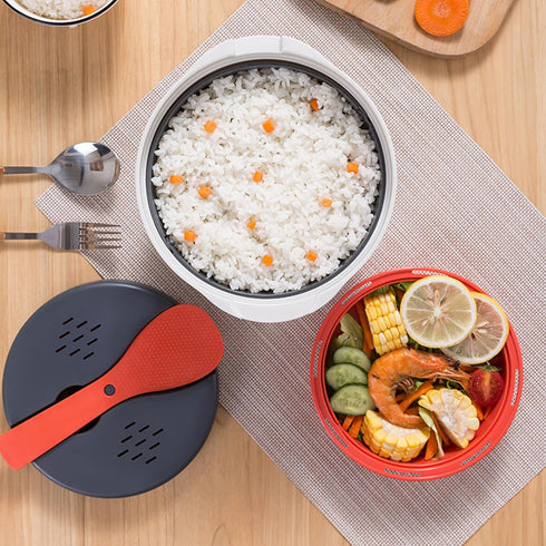 Microwave Rice Cooker Steamer, 2L Rice Maker Pasta Cooker with Strainer & Steamer Basket, MIATTCLD BPA Free Plastic Microwaveable Cookware Set for...