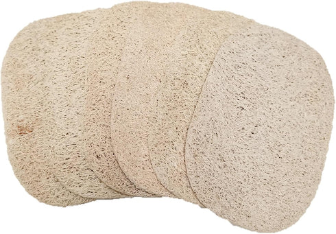 WOCATS 6pcs Natural Loofah Dish Sponges Scrubber for Kitchen-Based Dishwashing Scrubber Greener Clean Stand Wear and Tear Non-Scratch, Biodegradab...