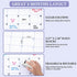 BooQool Large Dry Erase Calendar for Wall - Undated 3 Month Calendar, 27.7'' x 40'', Erasable & Reusable Laminated White Board with 8 Round Sticke...