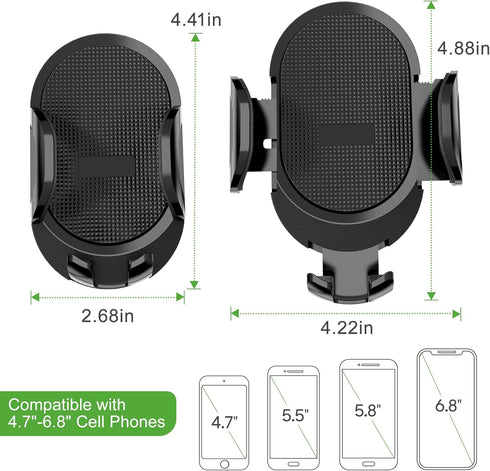 10L0L Golf Cart Phone Holder iPhone Caddy Mount Fits Yamaha EZGO TXT RXV Club Car w/ 0.75"-1.25" Square Tube Stand Bracket...