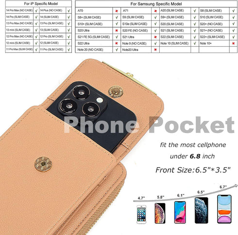 Valentoria Small Crossbody Bag Cell Phone Purse Wallet Leather Card Clutch Handbag for Women...