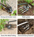 4Pcs 11.8Inch Weeding Tool Step Farmer Weeding Tool 4 Teeth Dual Purpose Manual Weeders Tool for Vegetable Gardening Backyard Farm Planting & Weed...