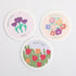 3pcs Flower Cleaning Dishwashing Sponge for Kitchen Reusable Compressed Wood Pulp Cleaning Sponges Quick Drying Sponge for Use in Kitchens, Bathro...