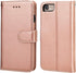 Bocasal for iPhone SE (2022)/SE (2020)/8/7 Wallet Case with Card Holder PU Leather Magnetic Detachable Kickstand Shockproof Wrist Strap Removable ...