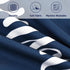ASPMIZ Outdoor Pillow Covers 12 x 20 Inch, Waterproof Lumbar Throw Pillows for Patio Porch Furniture Couch, Navy Blue Decorative Cushion Cover Set...