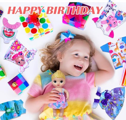 7 Sets Alive Baby Doll Clothes Outfit Dress for 10 Inch Baby Dolls 12 Inch Alive Baby Dolls...