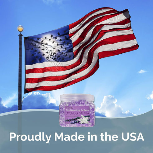 Clear Air Odor Eliminator Gel Beads - 12 oz, Pack of 2 - Air Freshener Made with Essential Oils - Eliminates Odors in Bathrooms, Cars, Boats, RVs ...