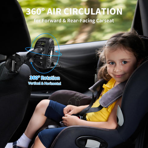 AMACOOL Battery Operated Stroller Fan Flexible Tripod Clip On Fan with 3 Speeds and Rotatable Handheld Personal Fans for Car Seat Crib Bike Treadm...