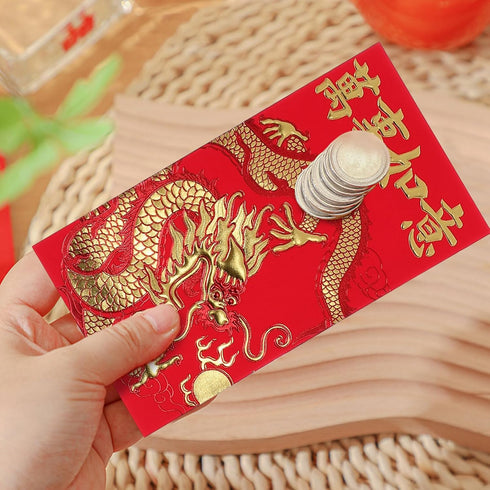 LIOOBO Chinese Red Envelopes: Lunar New Year of Money Envelopes, 2024 Chinese New Year Spring Festival Supplies (L-001 36Pcs)...