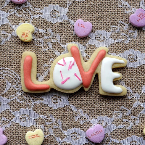 LOVE sign Cookie Cutter, Premium Food-Grade Stainless Steel, Dishwasher Safe...