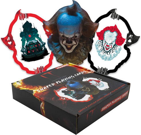 AQUARIUS IT Chapter 2 Shaped Playing Cards - IT Chapter 2 Themed Deck of Cards for Your Favorite Card Games - Officially Licensed IT Movie Merchan...