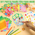 Qyeahkj 32 Sets Mother's Day Picture Frame Craft Kit for Kids DIY Love You Mom Photo Frame Craft Set with Easel Flower Plant Paper Craft Arts with...