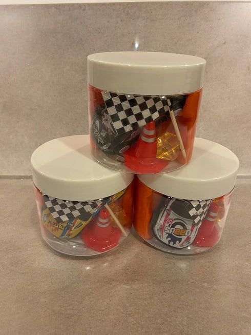 Sensory Play Dough Jar kit Toddlers. One jar of Non-toxic Air Dry Clay Educational Light Clay long lasting for Kids (ONE JAR Race Car Orange Dough...