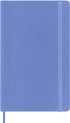 Moleskine Classic Notebook, Soft Cover, Large (5" x 8.25") Ruled/Lined, Hydrangea Blue, 192 Pages...