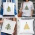 BEUNITONE 4PCS Christmas Tree Embroidery Kit Merry Christmas Stamped Cross Stitch Kit Snowflake Pine Tree Needlepoint Kit DIY Adult Beginner Stamp...