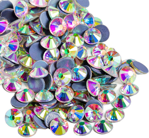 Beadsland Hotfix Rhinestones, 2880pcs Flatback Crystal Rhinestones for Crafts Clothes DIY Decorations, Crystal AB, SS10, 2.7-2.9mm...
