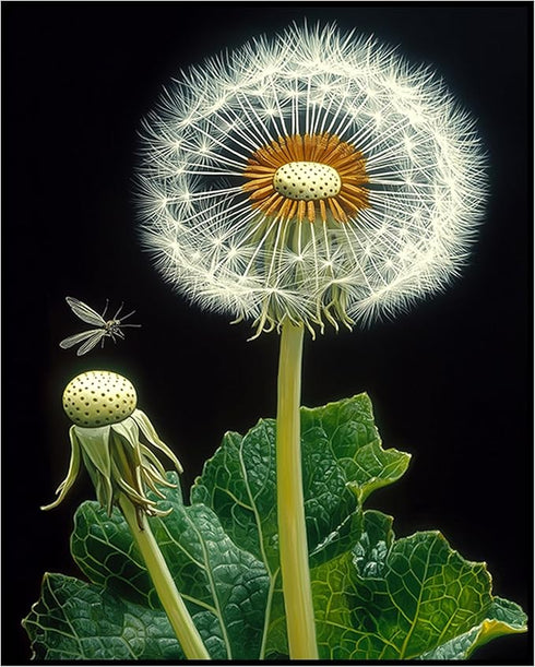 Posterizer 1 pcs-delicate dandelions in nature 1-Floral & Botanical Art- Gift for Men Women Entrepreneur Teens -Decor for Home & Office- unframed ...