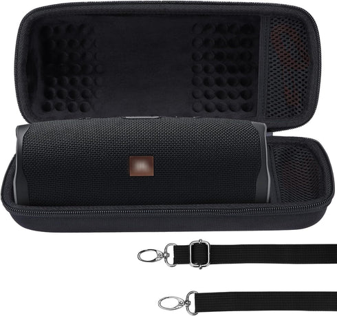Hard Case Compatible with JBL Charge 5 Charge 4 Waterproof Bluetooth Speaker (Black Case)......